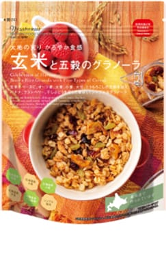 日食 大地の実りかろやか食感 玄米と五穀のグラノーラ